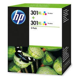 HP 301XL 2-pack Tri-color D8J46AE