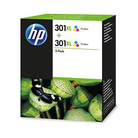 HP 301XL 2-pack Tri-color D8J46AE