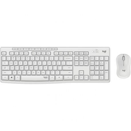 Logitech MK295 Silent Wireless Combo teclado USB QWERTY Español Blanco - 920-009822