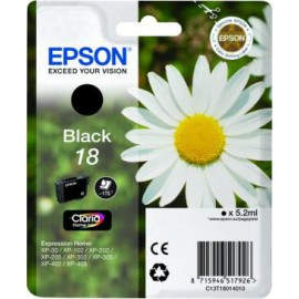 Epson Cartucho 18 negro (etiqueta RF) C13T18014020