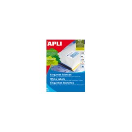 APLI 02411 etiqueta autoadhesiva Blanco 1000 pieza(s)