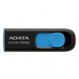 ADATA UV128 unidad flash USB 256 GB USB tipo A 3.2 Gen 1 (3.1 Gen 1) Negro, Azul - auv128-256g-rbe