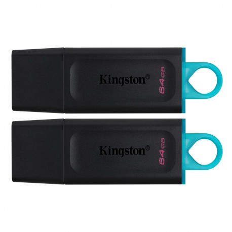 Kingston Technology DataTraveler Exodia unidad flash USB 64 GB USB tipo A 3.2 Gen 1 (3.1 Gen 1) Negro - dtx/64gb-2p