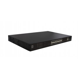 LevelOne FGP-2031 switch No administrado Fast Ethernet (10/100) Energía sobre Ethernet (PoE) 1U Negro