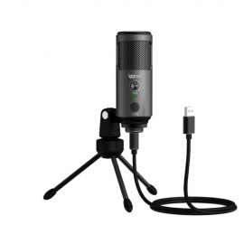 iggual Micrófono condensador Podcasting Pro gris - IGG317273