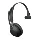 Jabra Evolve2 65, UC Mono Auriculares Inalámbrico Diadema Oficina/Centro de llamadas USB Tipo C Bluetooth Negro