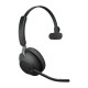 Jabra Evolve2 65, UC Mono Auriculares Inalámbrico Diadema Oficina/Centro de llamadas USB Tipo C Bluetooth Negro