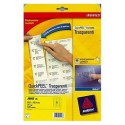 Avery J8562-25 Transparente etiqueta de impresora
