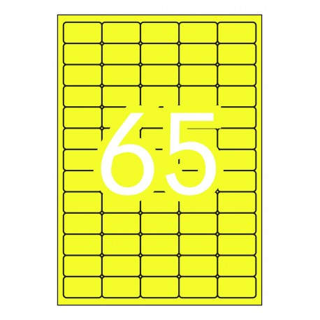 APLI 15074 etiqueta de impresora Amarillo