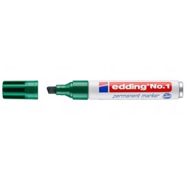 Edding No.1 marcador permanente Punta de cincel Verde