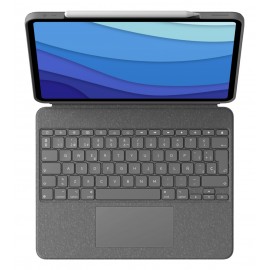 Logitech Combo Touch for iPad Pro 12.9-inch (5th generation) Gris Smart Connector QWERTY Español - 920-010211