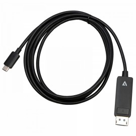 V7 V7USBCDP14-2M DisplayPort USB Tipo C Negro