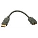 Lindy 41005 adaptador de cable de vídeo 0,15 m DisplayPort HDMI Negro