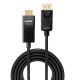 Lindy 40927 adaptador de cable de vídeo 3 m DisplayPort HDMI tipo A (Estándar) Negro