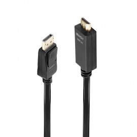 Lindy 36921 adaptador de cable de vídeo 1 m DisplayPort HDMI tipo A (Estándar) Negro