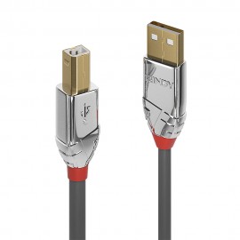 Lindy 36640 cable USB 0,5 m USB 2.0 USB A USB B Gris