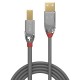 Lindy 36640 cable USB 0,5 m USB 2.0 USB A USB B Gris