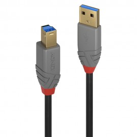 Lindy 36741 cable USB 1 m USB 3.2 Gen 1 (3.1 Gen 1) USB A USB B Negro