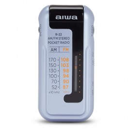 Aiwa R-22SL radio Portátil Analógica Plata