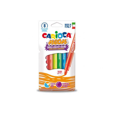 Carioca Neon rotulador Fino/Medio Multicolor 8 pieza(s) - 42785
