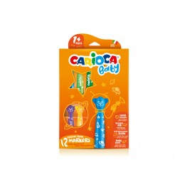 Carioca Teddy Marker 1+ rotulador Extra-grueso Multicolor 12 pieza(s) - 42816