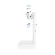 TooQ DB1127TN-W soporte para monitor 68,6 cm (27'') Independiente Blanco