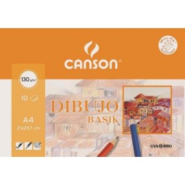 Canson Dibujo Basik Arte de papel 10 hojas - C200406331