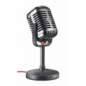 MICROFONO TRUST ELVII DESKTOP - ANGULO AJUSTABLE - BOTON MUTE - CABLE DE 1.8M - JACK 3.5MM - ESTILO VINTAGE