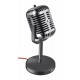 MICROFONO TRUST ELVII DESKTOP - ANGULO AJUSTABLE - BOTON MUTE - CABLE DE 1.8M - JACK 3.5MM - ESTILO VINTAGE