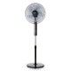 Orbegozo SF 0345 ventilador Negro, Acero inoxidable