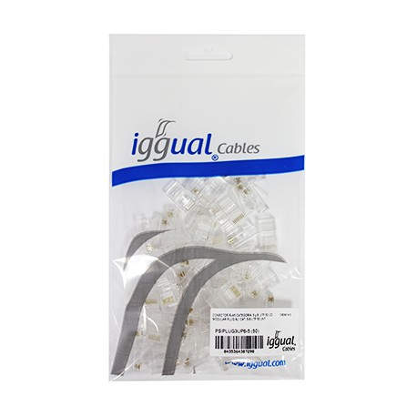 Iggual Conector RJ45 categoria 6 UTP (50 unidades)