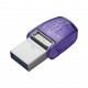 Kingston Technology DataTraveler microDuo 3C 256 GB Púrpura - dtduo3cg3/256gb
