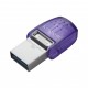 Kingston Technology DataTraveler microDuo 3C 128 GB Púrpura - dtduo3cg3/128gb