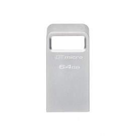 Kingston Technology DataTraveler Micro unidad flash USB 64 GB USB tipo A 3.2 Gen 1 (3.1 Gen 1) Plata - dtmc3g2/64gb