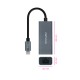 Nanocable Conversor USB-C a Ethernet Gigabit 10/100/1000 Mbps, Aluminio, Gris, 15 cm - 10.03.0406