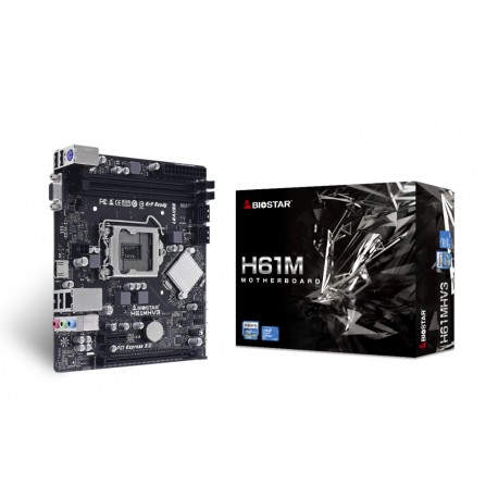 Biostar H61MHV3 placa base Intel H61 LGA 1155 (Socket H2) micro ATX