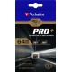 Verbatim Pro+ 64GB MicroSDHC MLC Clase 10 - 44034
