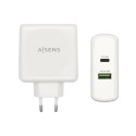 AISENS Cargador 48 W, 1x USB-C PD3.0 30 W, 1x USB-A QC3.0 18 W, Blanco - ASCH-2PD30QC-W