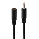 Lindy 35698 cable de audio 0,2 m 2,5mm 3,5mm Negro