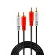 Lindy 35660 cable de audio 1 m 2 x RCA Rojo, Blanco
