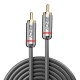 Lindy 35339 cable de audio 1 m RCA Antracita