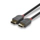 Lindy 36485 cable DisplayPort 7,5 m Negro