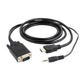 Gembird A-HDMI-VGA-03-6 adaptador de cable de vídeo 1,8 m HDMI tipo A (Estándar) VGA (D-Sub) + 3,5mm Negro