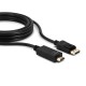 Lindy 36920 adaptador de cable de vídeo 0,5 m DisplayPort HDMI tipo A (Estándar) Negro