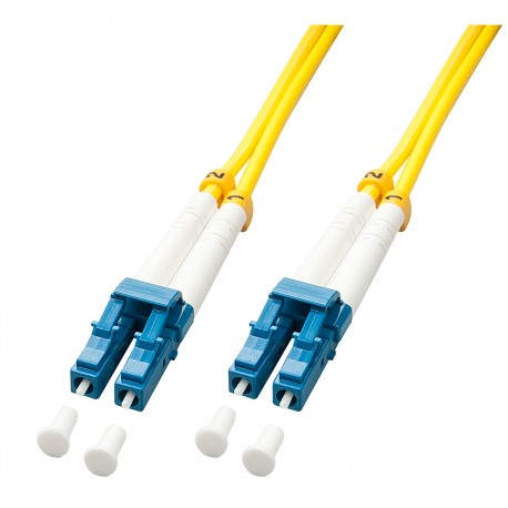 Lindy 47453 cable de fibra optica 5 m LC OS2 Azul, Blanco, Amarillo