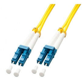 Lindy 47450 cable de fibra optica 1 m LC OS2 Amarillo