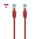 Nanocable Cable de Red Cat.7 600MHZ LSZH SFTP PIMF AWG26, Rojo, 50 cm - 10.20.1700-R