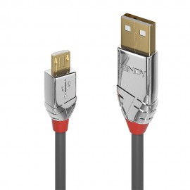 Lindy 36651 cable USB 1 m USB 2.0 USB A Micro-USB B Gris