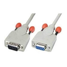Lindy 0,5m RS232 Cable cable de señal Gris