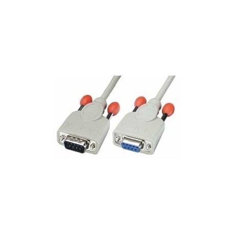 Lindy 0,5m RS232 Cable cable de señal Gris